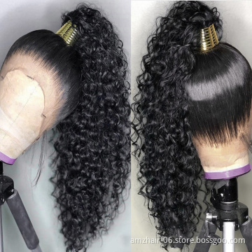 Full Hd 360 Lace Frontal Wig Cheap Kinky Curly Brazilian Virgin Natural Human Hair Extension Transparent Lace Front Wig Vendor
